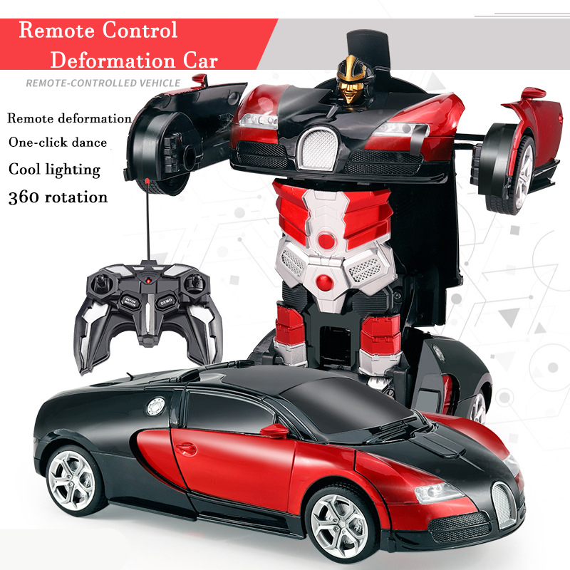 Kids Outdoor Vehicles - 2in1 Electric RC Car Transformation Robots