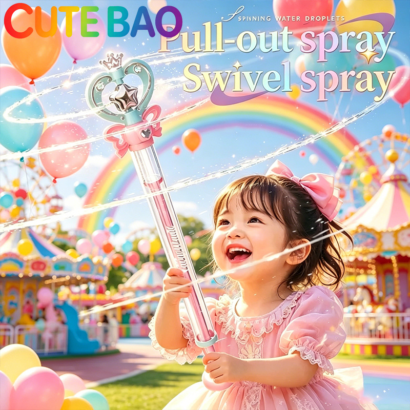 Kids Outdoor Exercise Equipment - Magic Fairy Wand Water Gun Summer