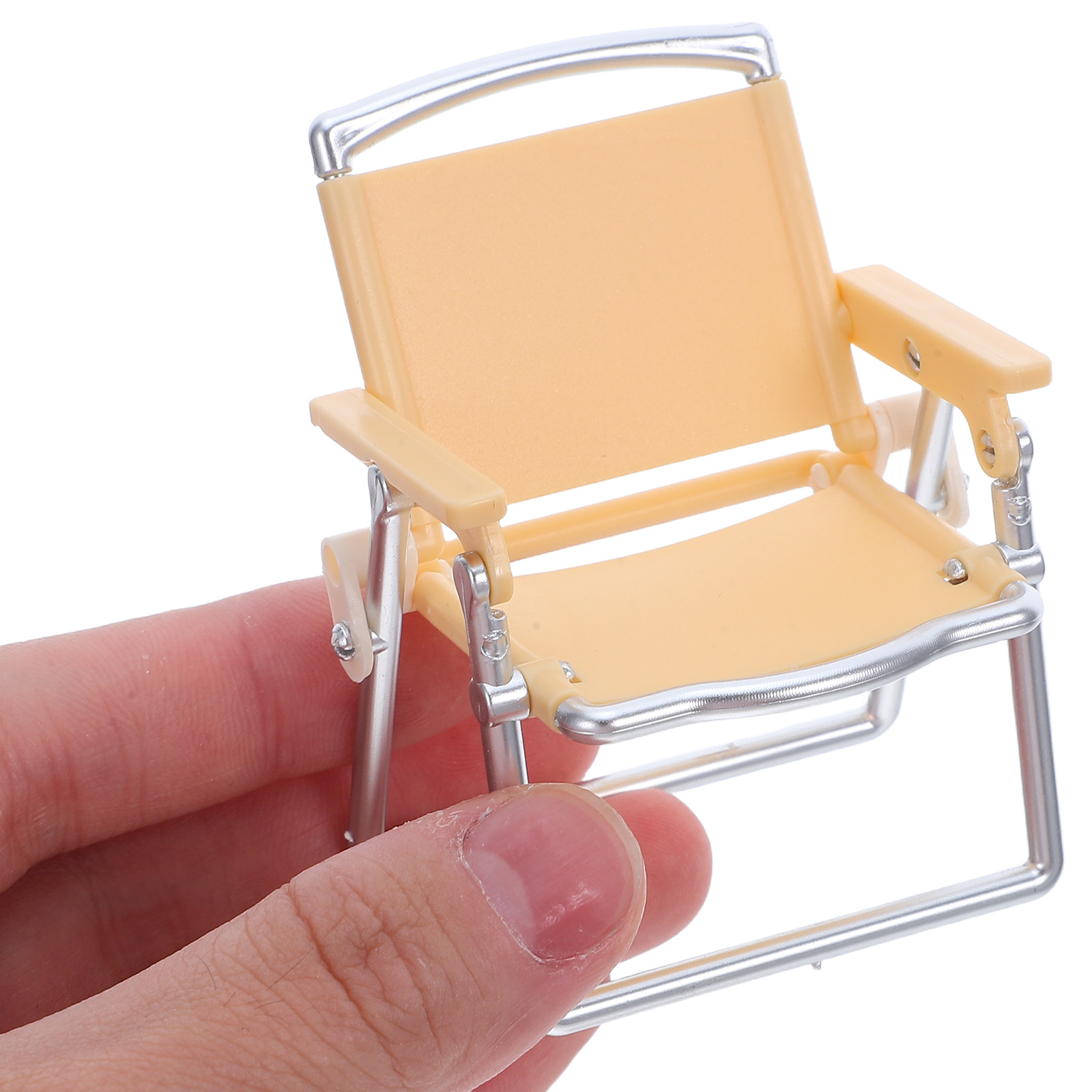 Kids Outdoor Play Table - 1Set Miniature Camping Furniture Folding Chairs