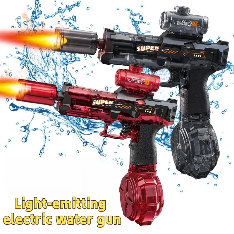 Kids Outdoor Exercise Equipment - Led Light Emitting Electric Water Gun