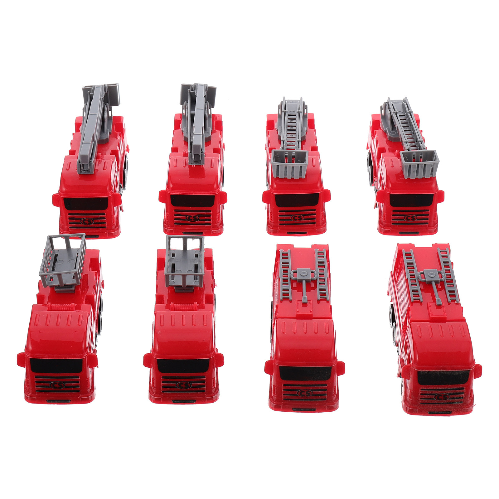 8Pcs Pull-Back Fire Truck Vehi - Kids Outdoor Vehicles 评论和价格