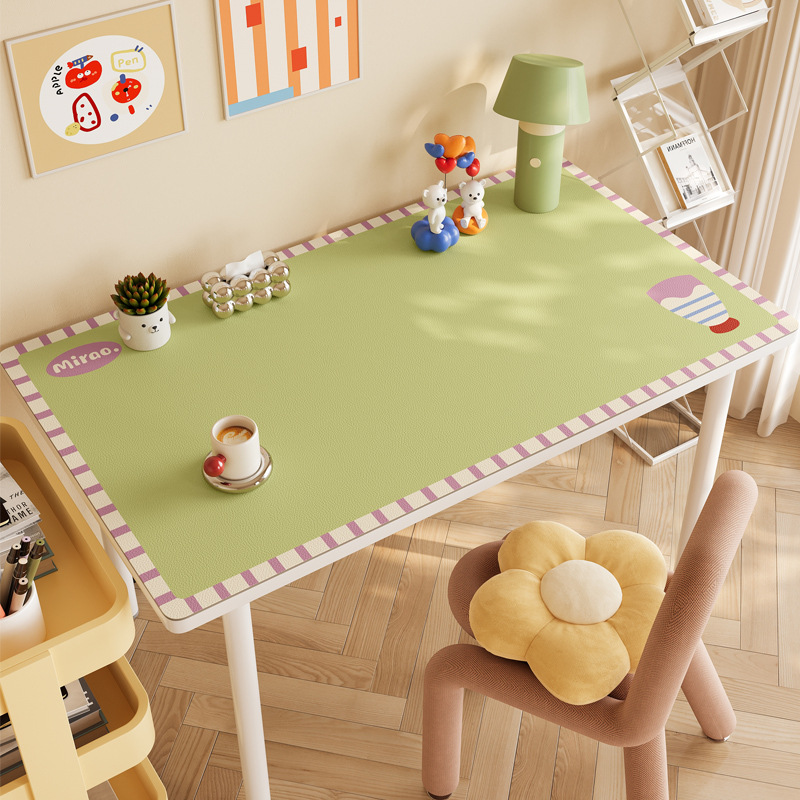 Leather Rectangle Desk Pad for - Kids Outdoor Mat Waterproof 评论和价格