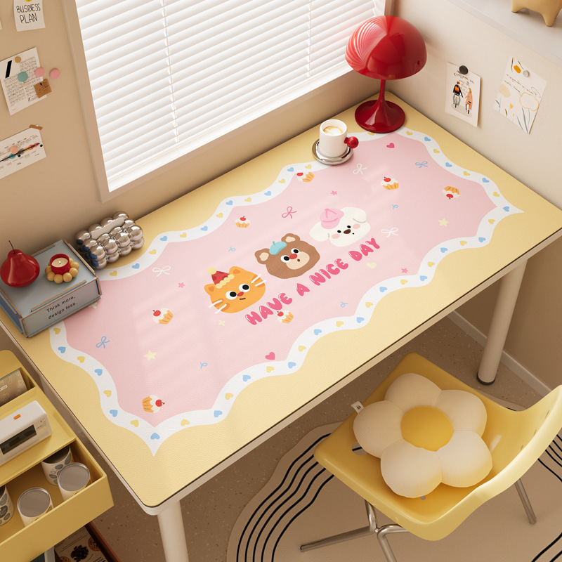 Leather Rectangle Desk Pad for - Kids Outdoor Mat Waterproof 评论和价格