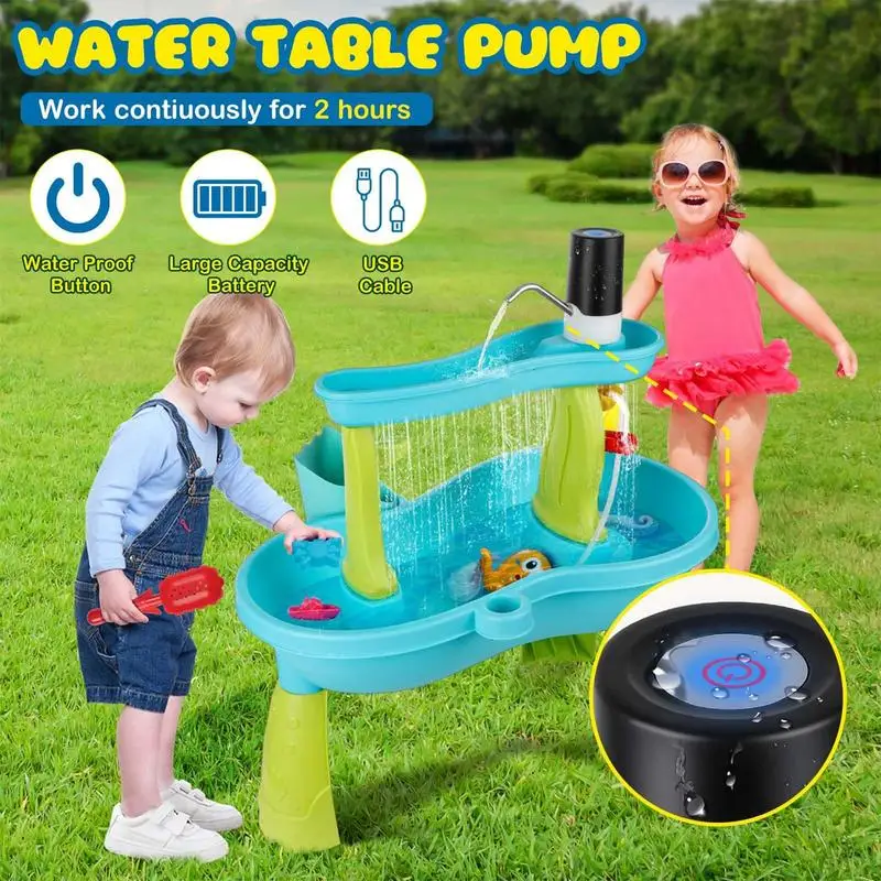 Kids Water Pump Fun Outdoor Wa - Kids Outdoor Play Table 评论和价格