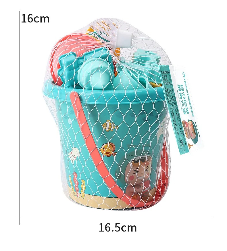 18PCS Beach Toy Set Bucket Sea - Kids Outdoor Vehicles 评论和价格