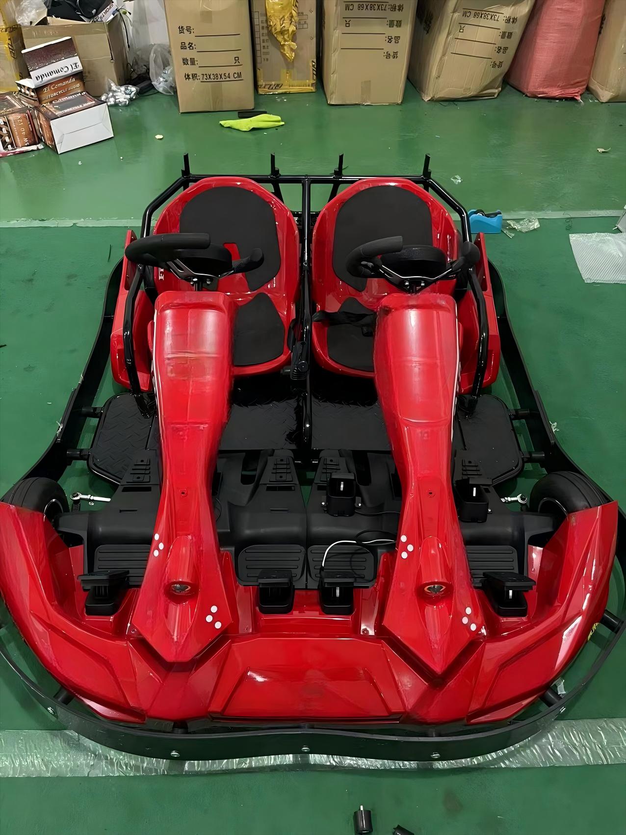 Dual-Seated Electc Racing Kart - Kids Outdoor Karting 评论和价格