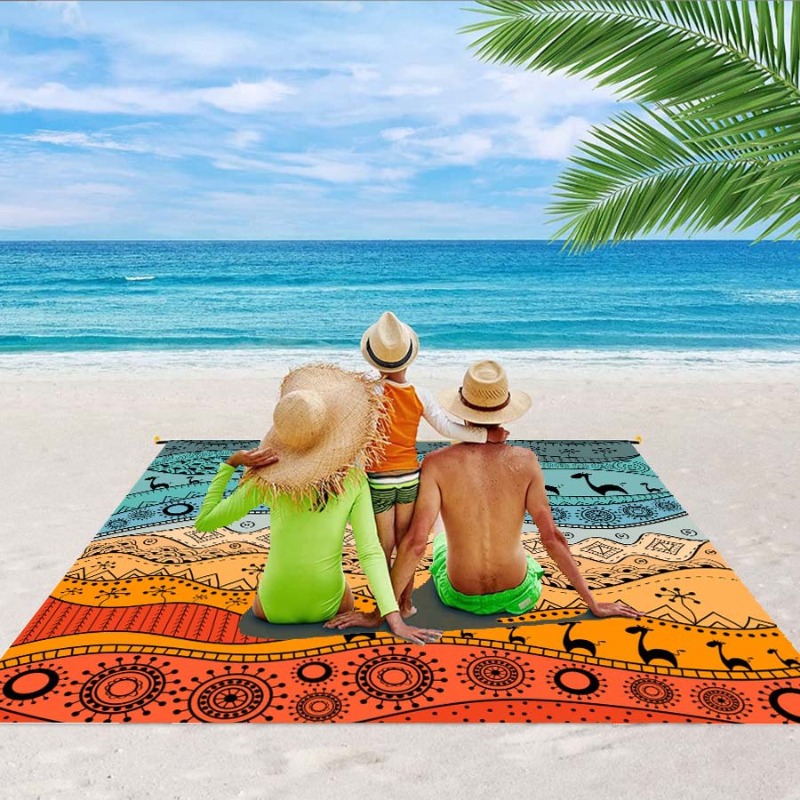 Large Beach Blanket Waterproof - Kids Outdoor Mat Waterproof 评论和价格