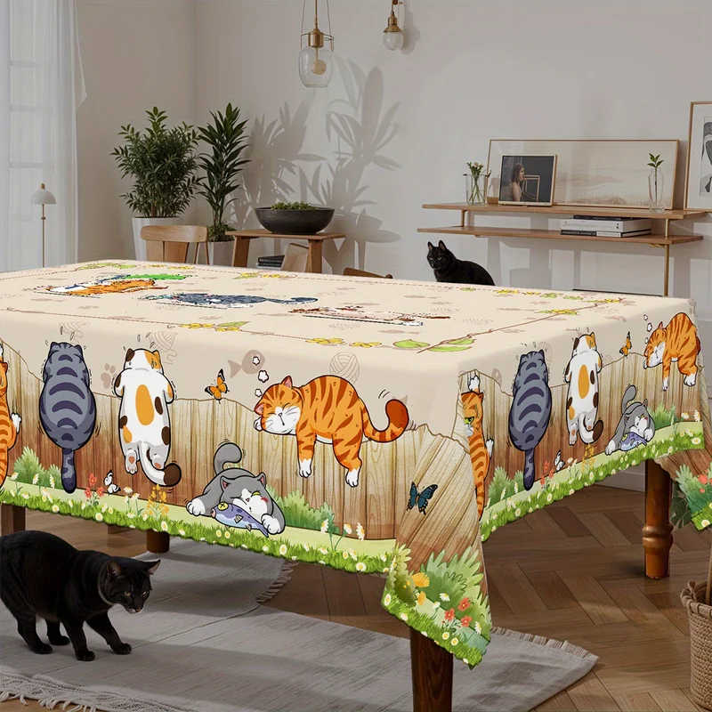 VIKAMA Beige Cartoon Cat Table - Kids Outdoor Play Table 评论和价格