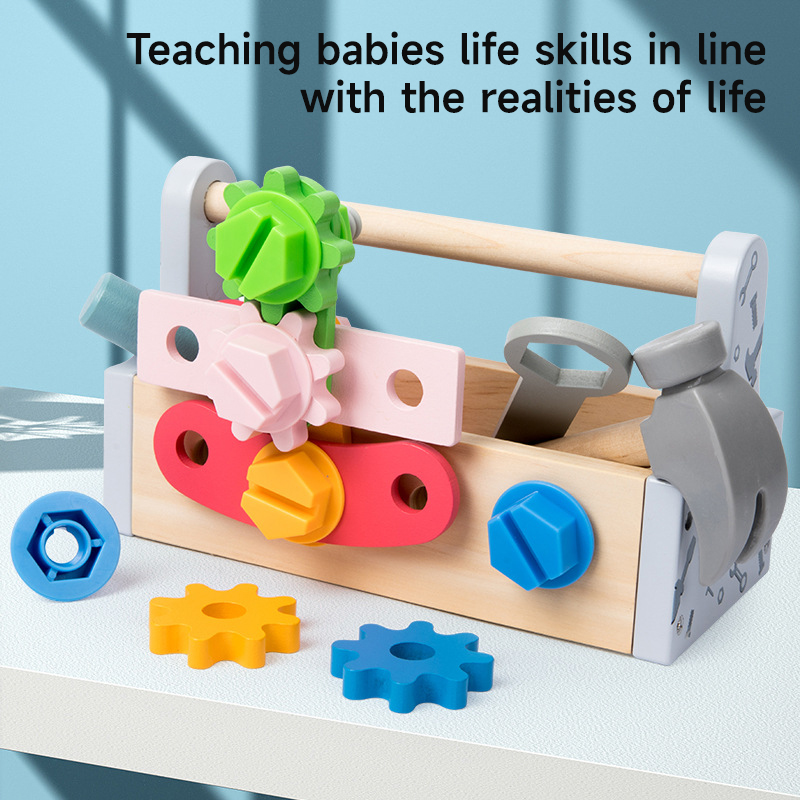 Children Toolbox Wooden Toys D - Kids Outdoor Wooden Playset 评论和价格