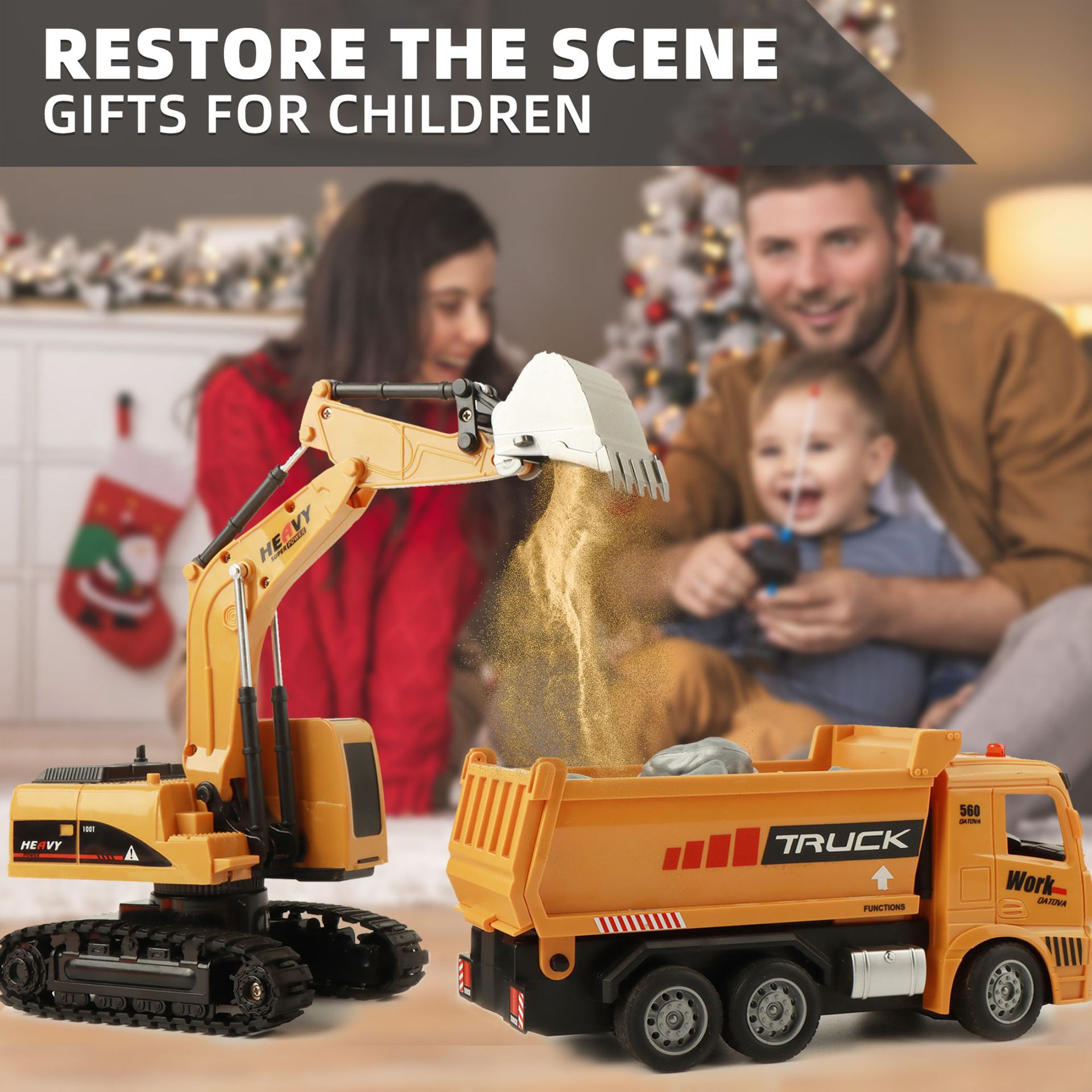Alloy Remote Control Excavator - Kids Outdoor Vehicles 评论和价格