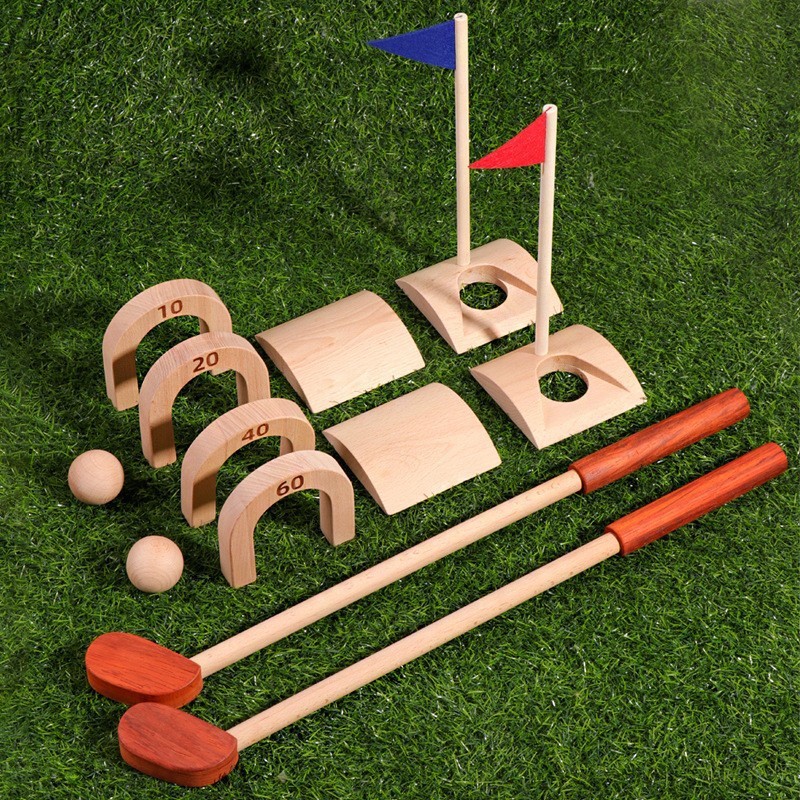 Children Golf Ball Set Wooden  - Kids Outdoor Wooden Playset 评论和价格