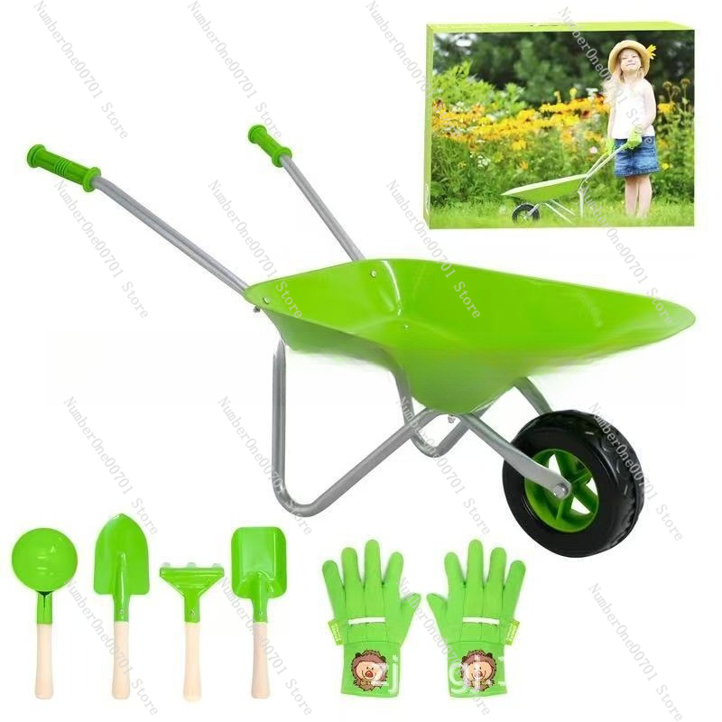 Kids Outdoor Wheelbarrow, Gree - Kids Outdoor Set 评论和价格