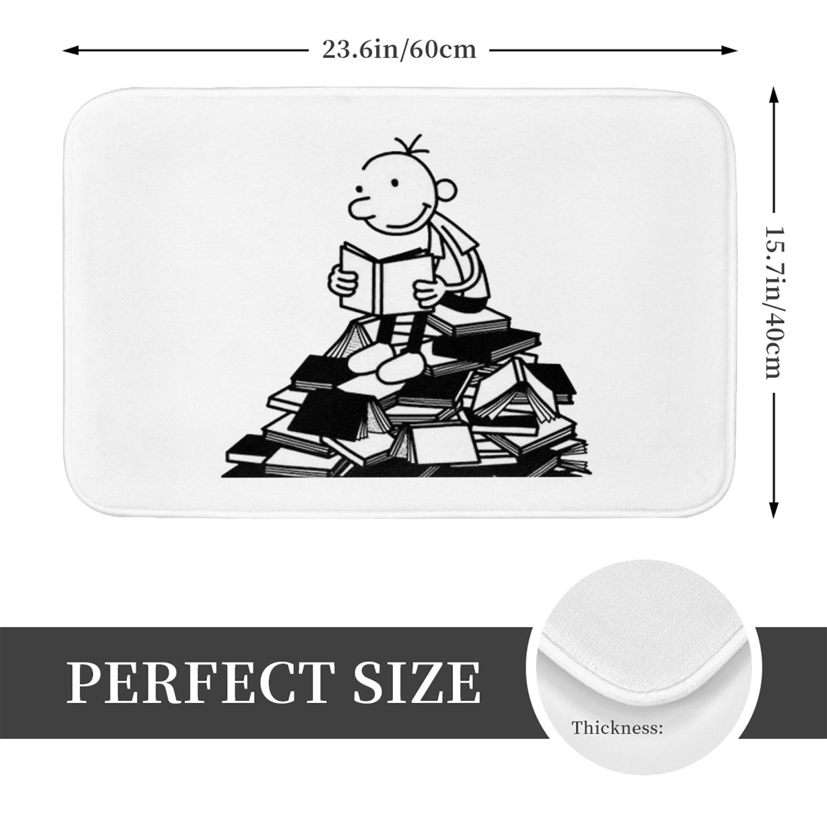 Diary Of A Wimpy Kid Non-slip  - Kids Outdoor Mat Waterproof 评论和价格