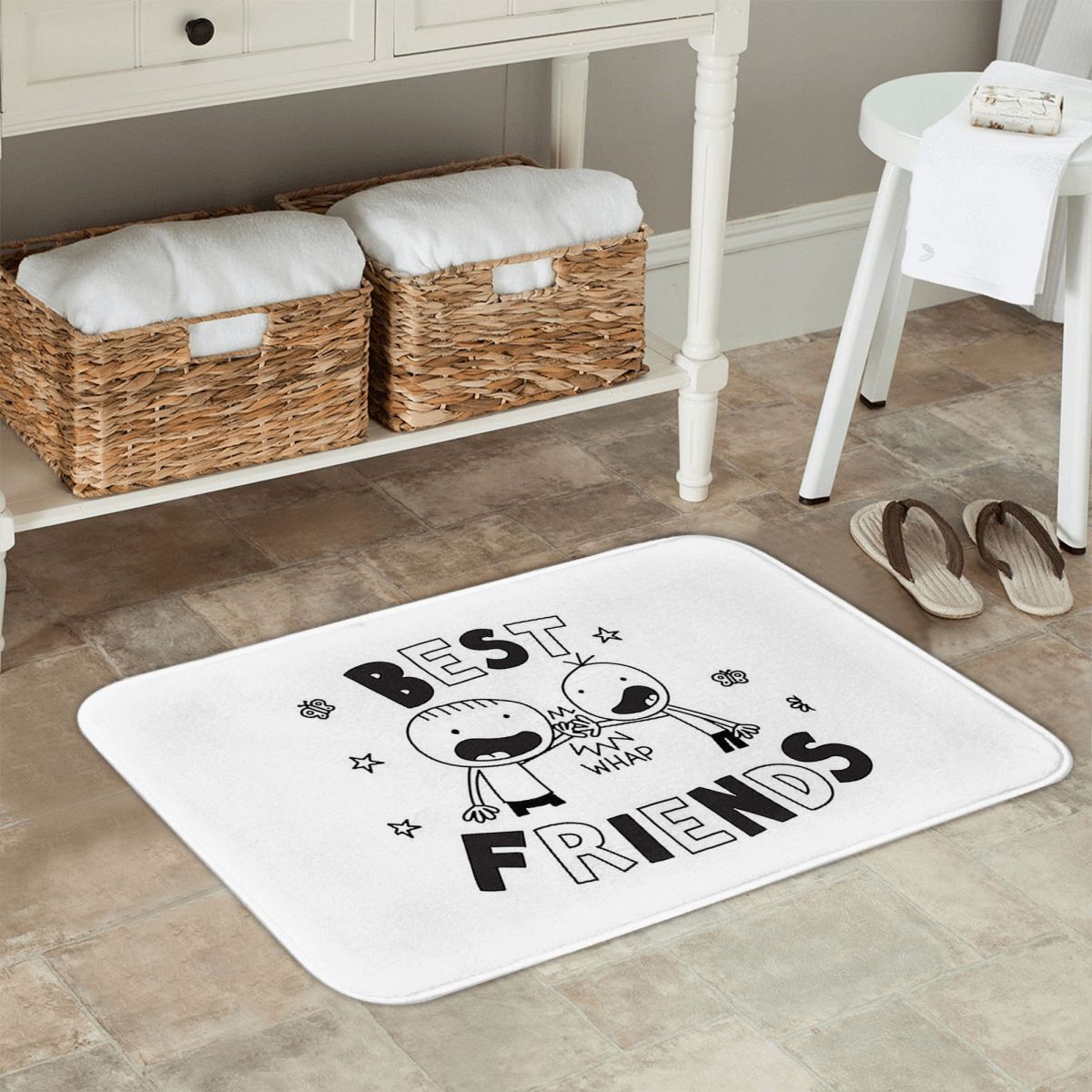 Best Friends Diary Of A Wimpy  - Kids Outdoor Mat Waterproof 评论和价格