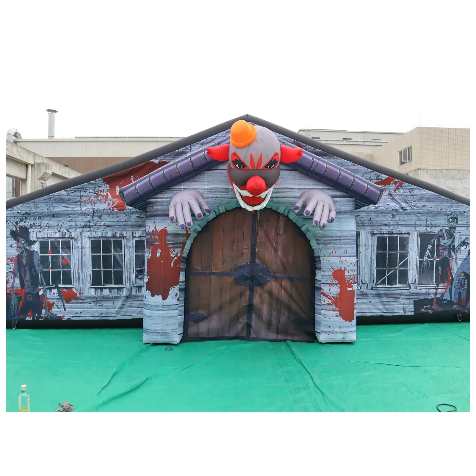 Large Haunted Roofed Inflatabl - Kids Outdoor Venues 评论和价格