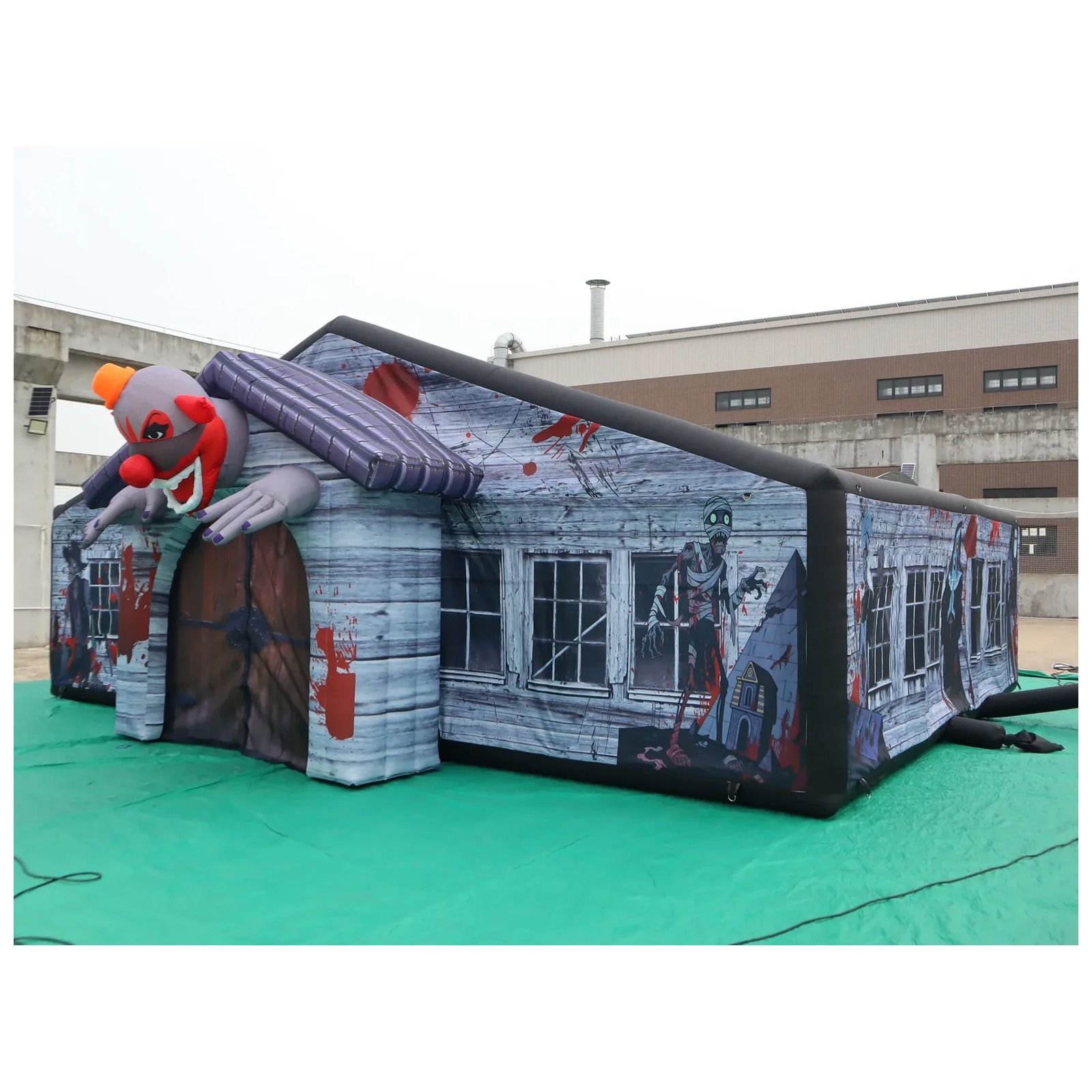 Large Haunted Roofed Inflatabl - Kids Outdoor Venues 评论和价格